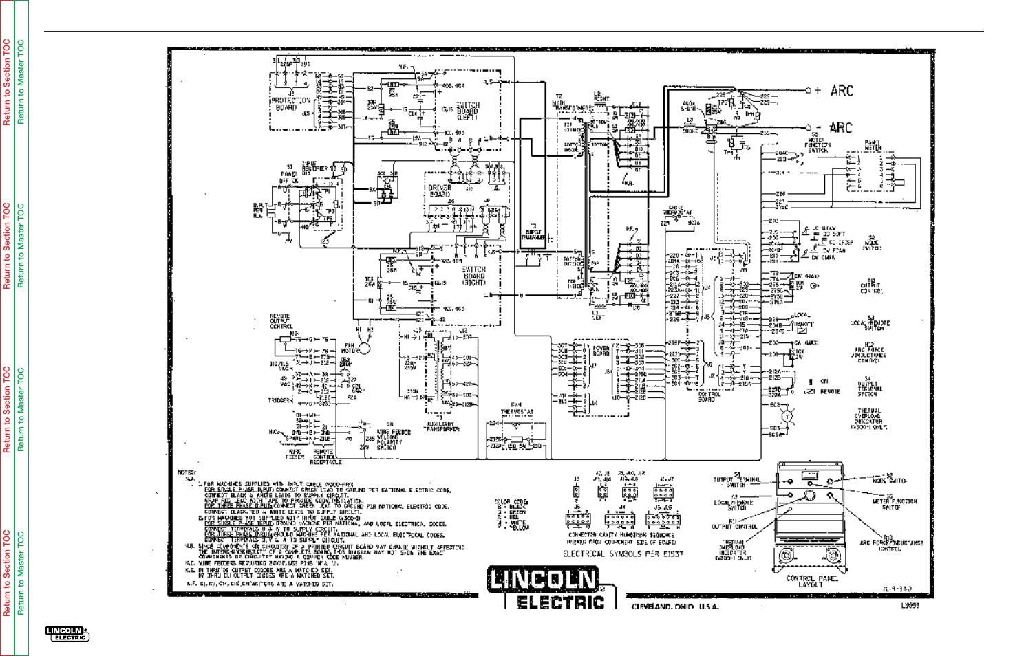 Electrical diagrams | Lincoln Electric INVERTEC V300-PRO SVM105-B User Manual | Page 99 / 117