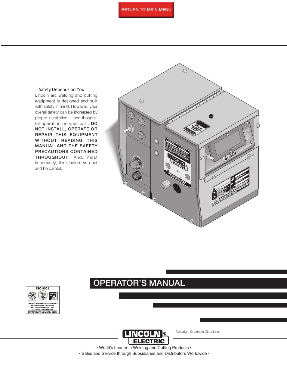 Lincoln Electric LN-7 GMA WIRE FEEDERS User Manual | 61 pages
