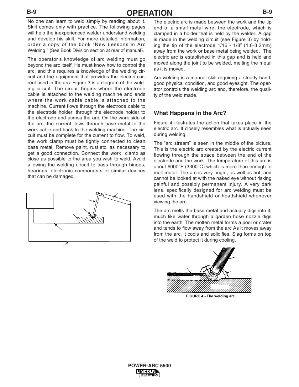 Operation, What happens in the arc | Lincoln Electric POWER-ARC IM871-A User Manual | Page 24 / 50