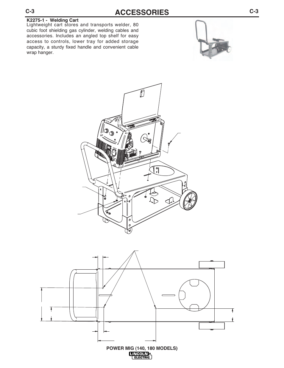 Accessories | Lincoln Electric POWER MIG 180 User Manual | Page 28 / 42