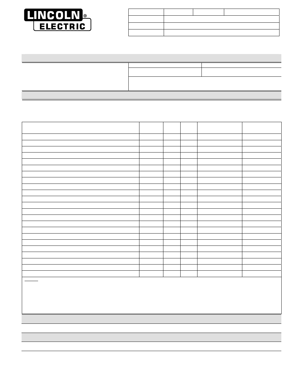 Lincoln Electric NR-212 User Manual | 2 pages