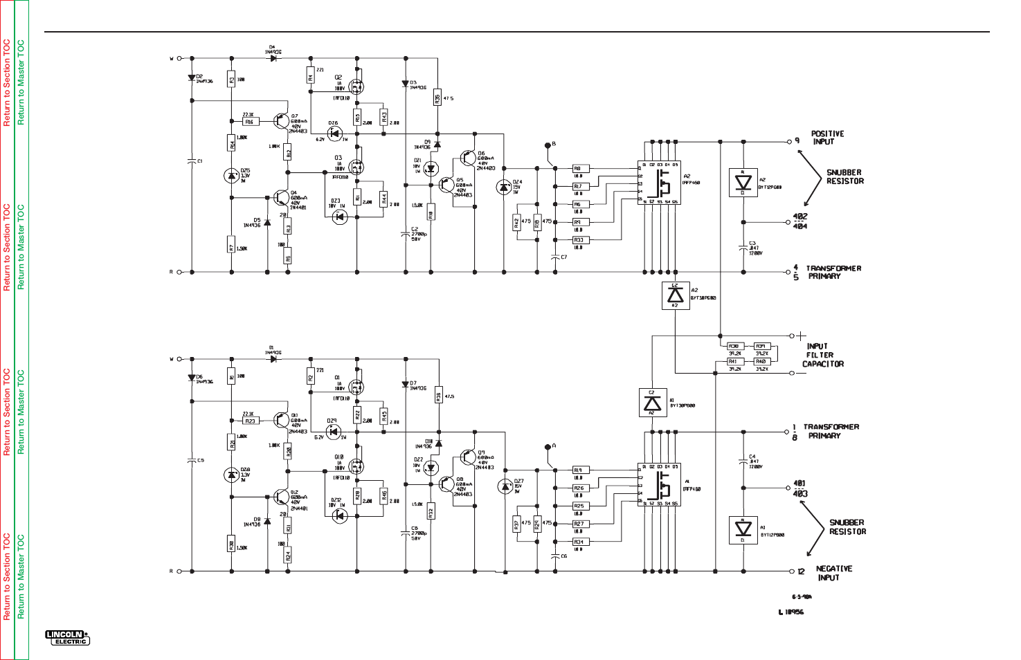 Electrical diagrams | Lincoln Electric INVERTEC SVM101-B User Manual | Page 109 / 117