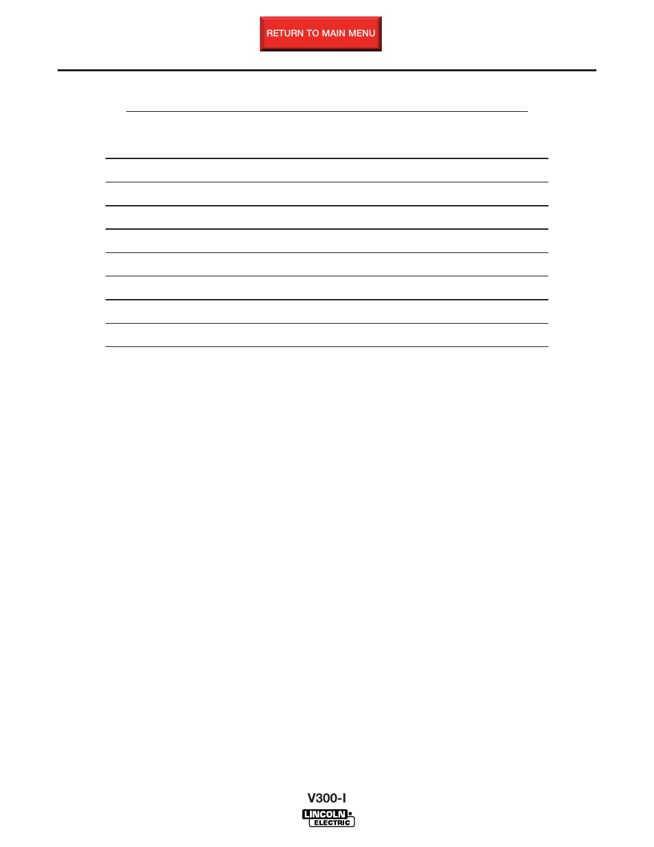 Master table of contents, Retur, N to master toc | Lincoln Electric INVERTEC SVM101-B User Manual | Page 6 / 117