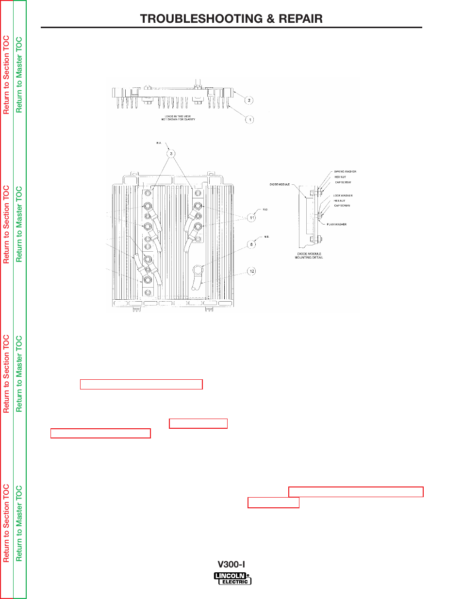 Troubleshooting & repair, Output diode replacement procedure (cont.) | Lincoln Electric INVERTEC SVM101-B User Manual | Page 91 / 117