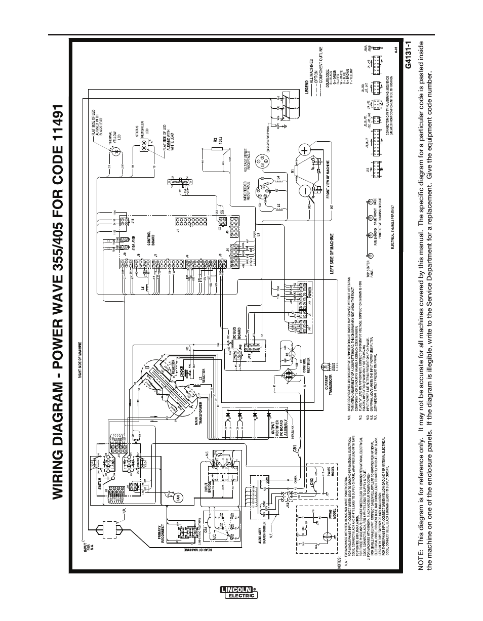 Diagrams | Lincoln Electric POWER WAVE 405M IM917-A User Manual | Page 37 / 44