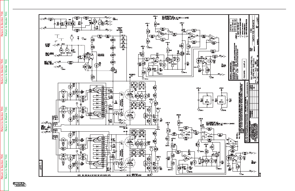 Electrical diagrams | Lincoln Electric INVERTEC SVM158-A User Manual | Page 155 / 167