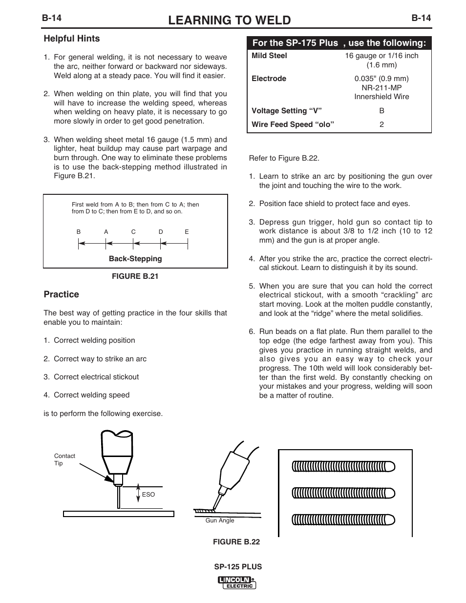 Learning to weld | Lincoln Electric IM610-A User Manual | Page 27 / 49