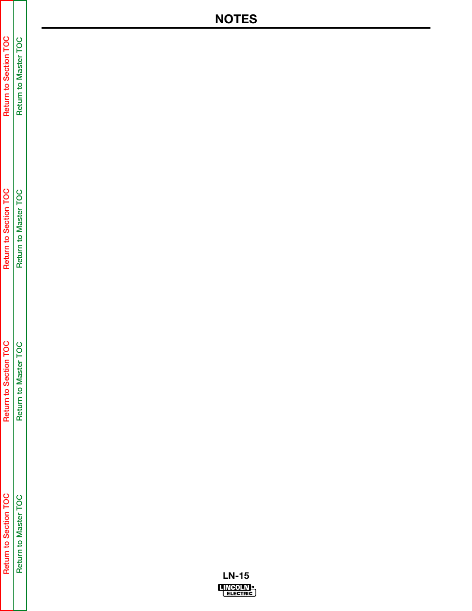 Lincoln Electric LN-15 WIRE FEEDER SVM166-A User Manual | Page 38 / 93