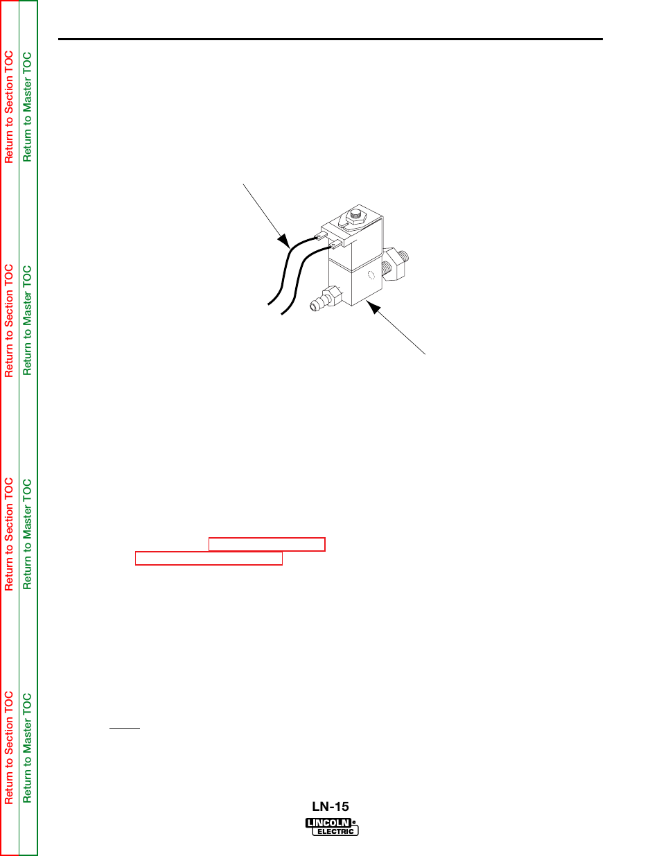 Troubleshooting and repair, Gas solenoid valve test (continued) | Lincoln Electric LN-15 WIRE FEEDER SVM166-A User Manual | Page 54 / 93
