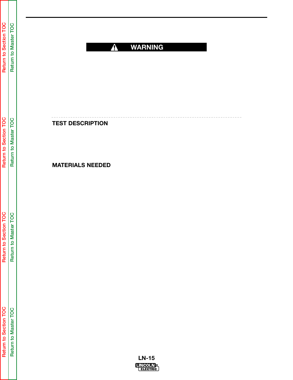 Troubleshooting and repair | Lincoln Electric LN-15 WIRE FEEDER SVM166-A User Manual | Page 65 / 93