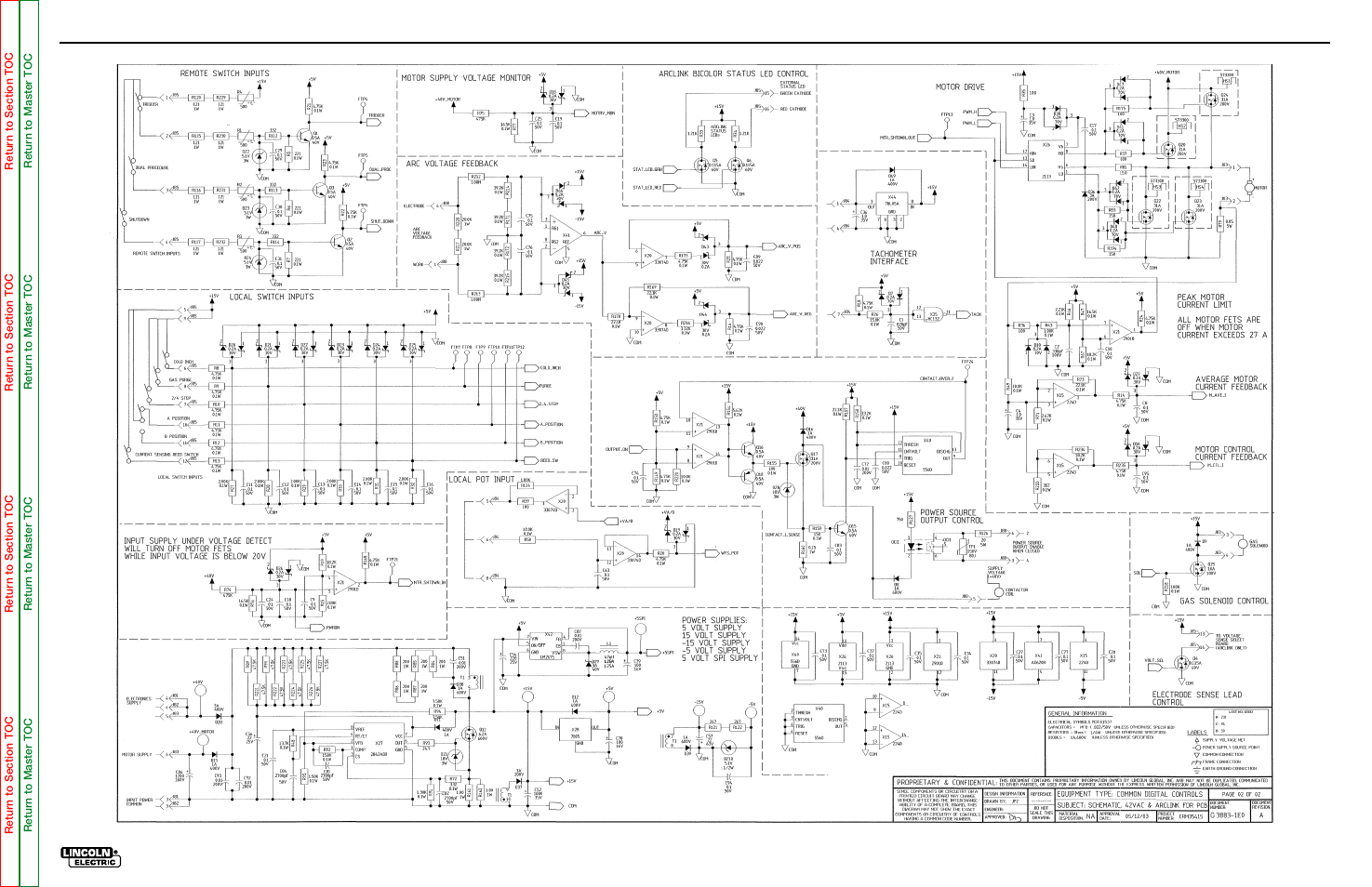 Electrical diagrams | Lincoln Electric LN-15 WIRE FEEDER SVM166-A User Manual | Page 89 / 93