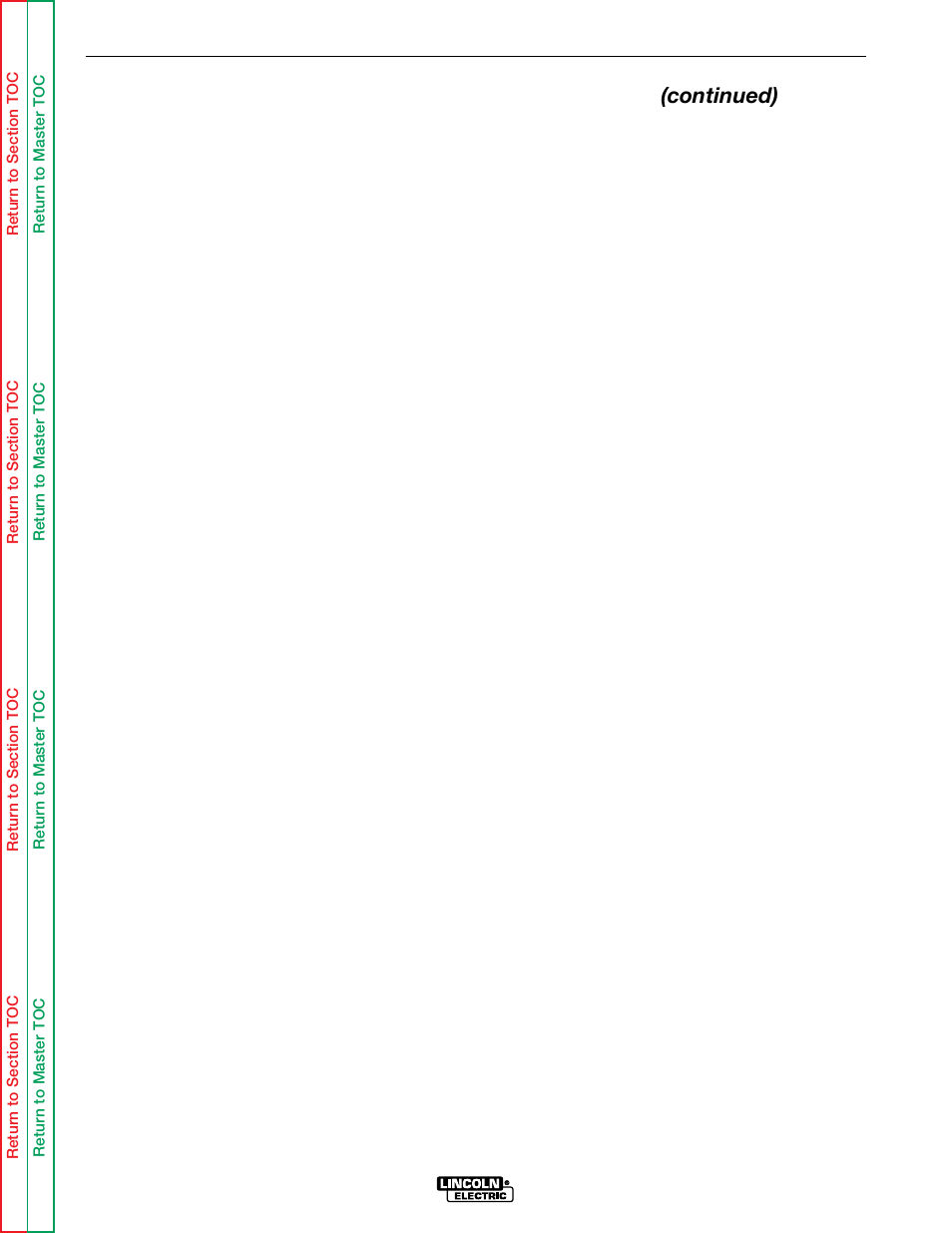Troubleshooting & repair, Out of voltage range shut down test (continued) | Lincoln Electric LN-9 SVM127-A User Manual | Page 104 / 135