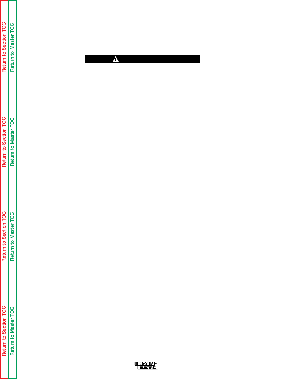 Troubleshooting & repair, Drive motor removal and replacement warning | Lincoln Electric LN-9 SVM127-A User Manual | Page 122 / 135