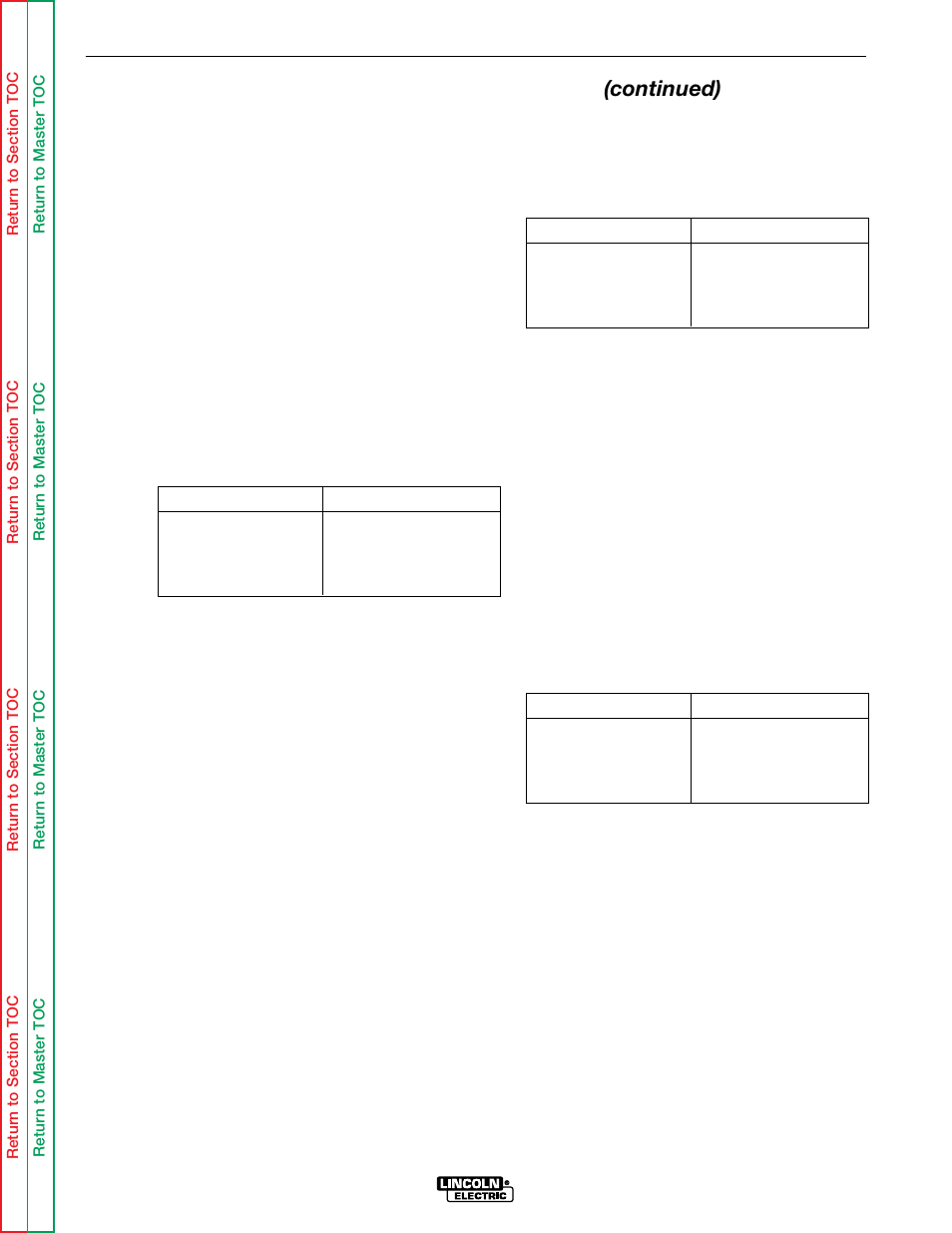 Troubleshooting & repair, Meter circuit accuracy test (continued) | Lincoln Electric LN-9 SVM127-A User Manual | Page 98 / 135