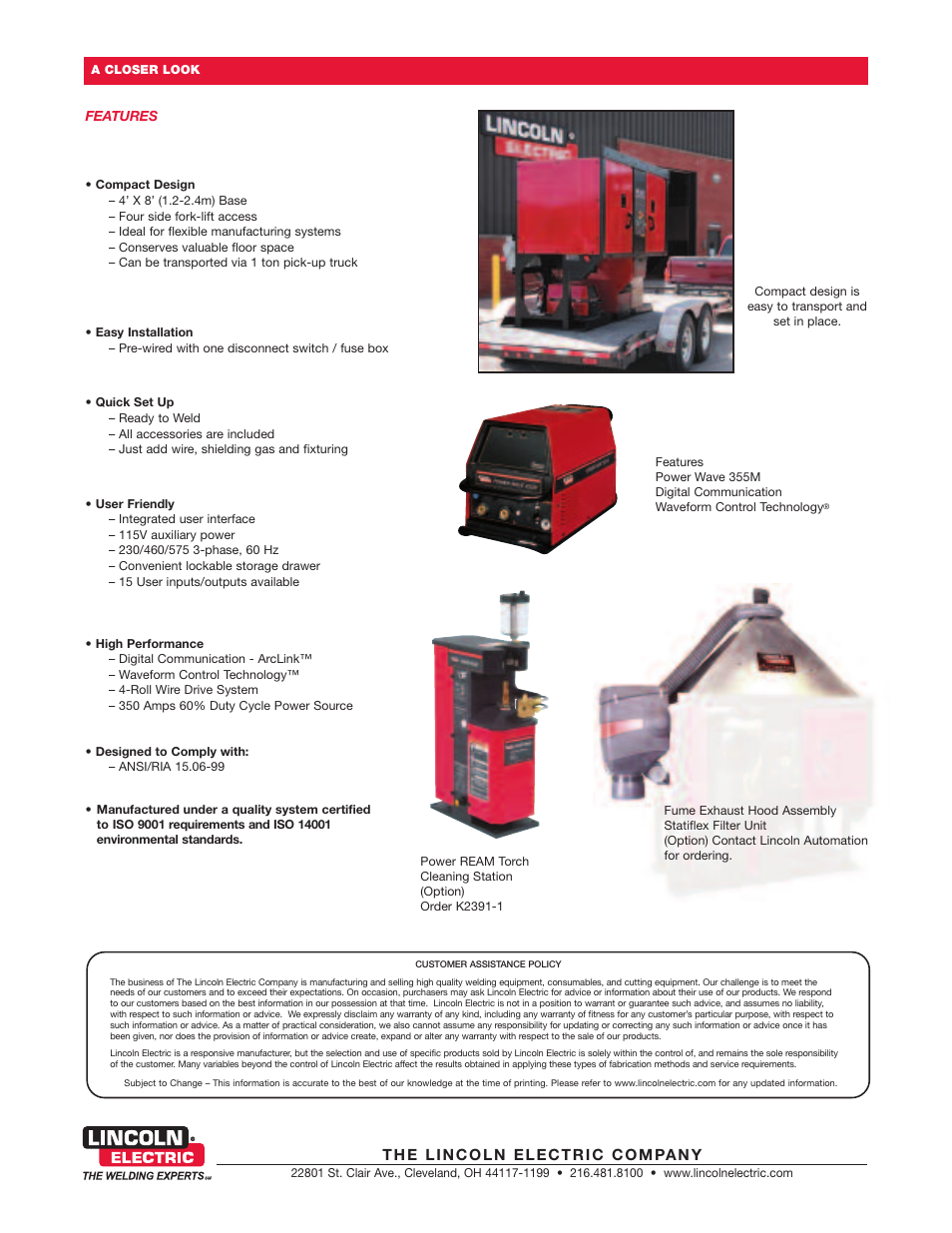 Lincoln Electric Welding Robot Cell eCell User Manual | Page 2 / 2