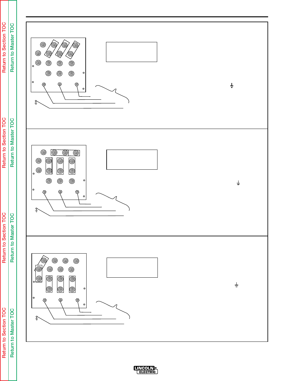 For 208/230/440 voltage machines, see figure a.4, Installation | Lincoln Electric IDEALARC CV-300 User Manual | Page 12 / 112