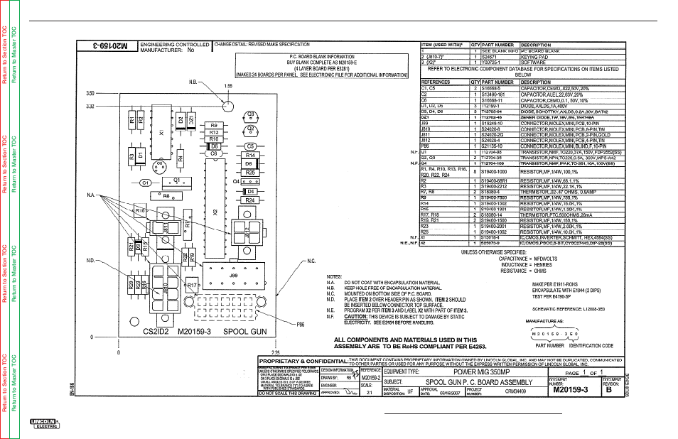 Electrical diagrams | Lincoln Electric POWER FEED SVM185-A User Manual | Page 108 / 108
