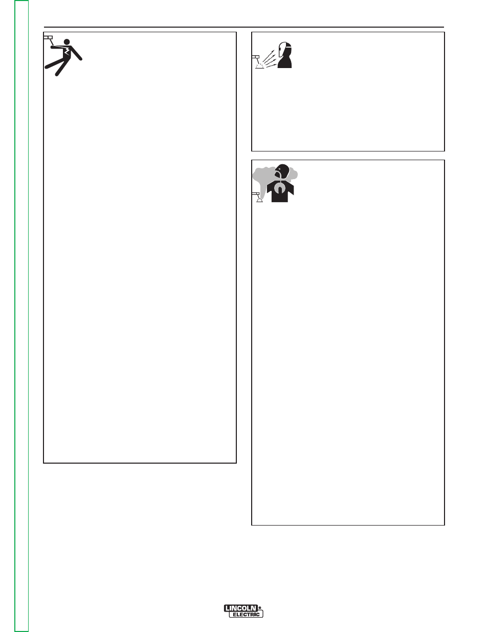 Safety, Fumes and gases can be dangerous, Arc rays can burn | Electric shock can kill | Lincoln Electric POWER FEED SVM185-A User Manual | Page 3 / 108