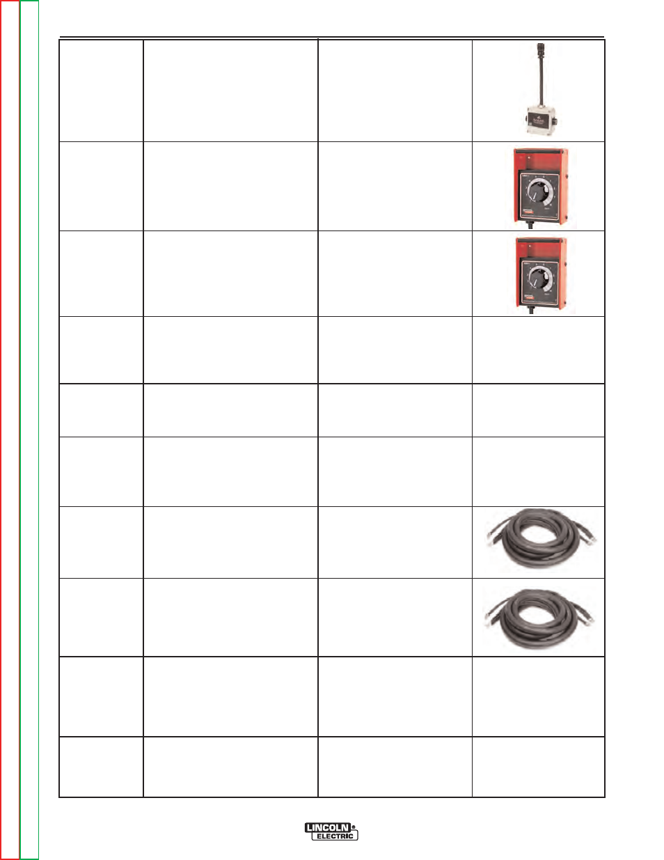 Accessories | Lincoln Electric POWER FEED SVM185-A User Manual | Page 61 / 108