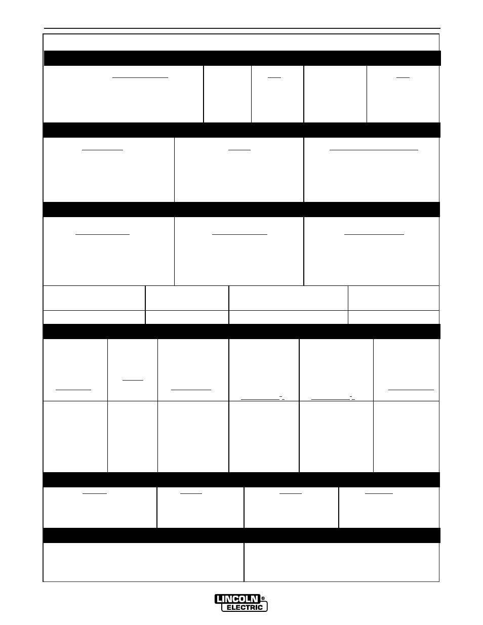 Installation, Technical specifications - power wave 450 | Lincoln Electric INVERTEC POWER WAVE 450  10391 User Manual | Page 8 / 53