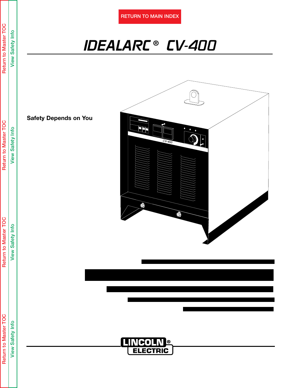 Lincoln Electric IDEALARC SVM136-A User Manual | 102 pages