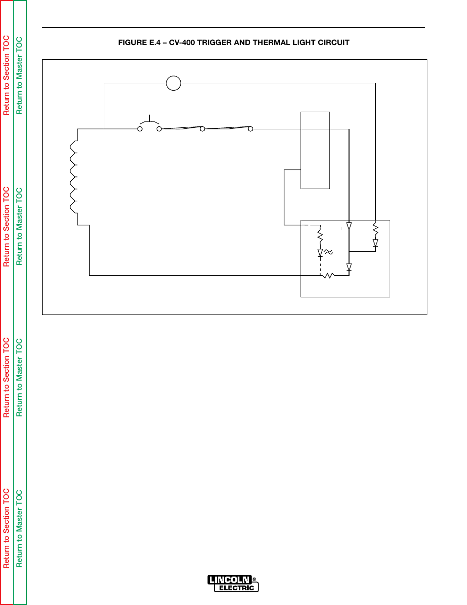 Theory of operation, Protective devices and circuits | Lincoln Electric IDEALARC SVM136-A User Manual | Page 38 / 102