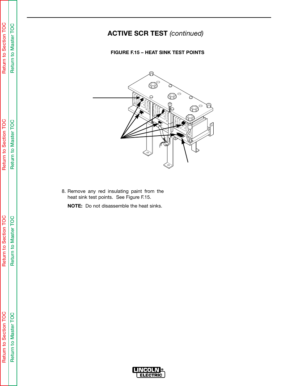 Troubleshooting & repair, Active scr test (continued) | Lincoln Electric IDEALARC SVM136-A User Manual | Page 66 / 102