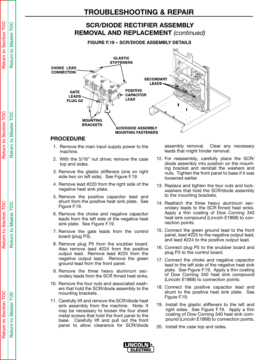 Troubleshooting & repair | Lincoln Electric IDEALARC SVM136-A User Manual | Page 77 / 102