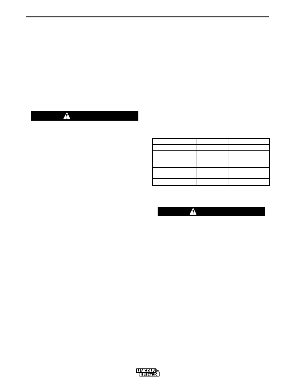 Maintenance, Warning caution | Lincoln Electric IM581 User Manual | Page 22 / 34