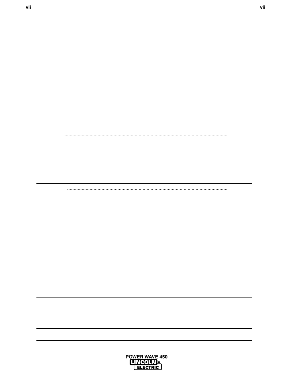 Lincoln Electric INVERTEC POWER WAVE 450 IM524-D User Manual | Page 8 / 54