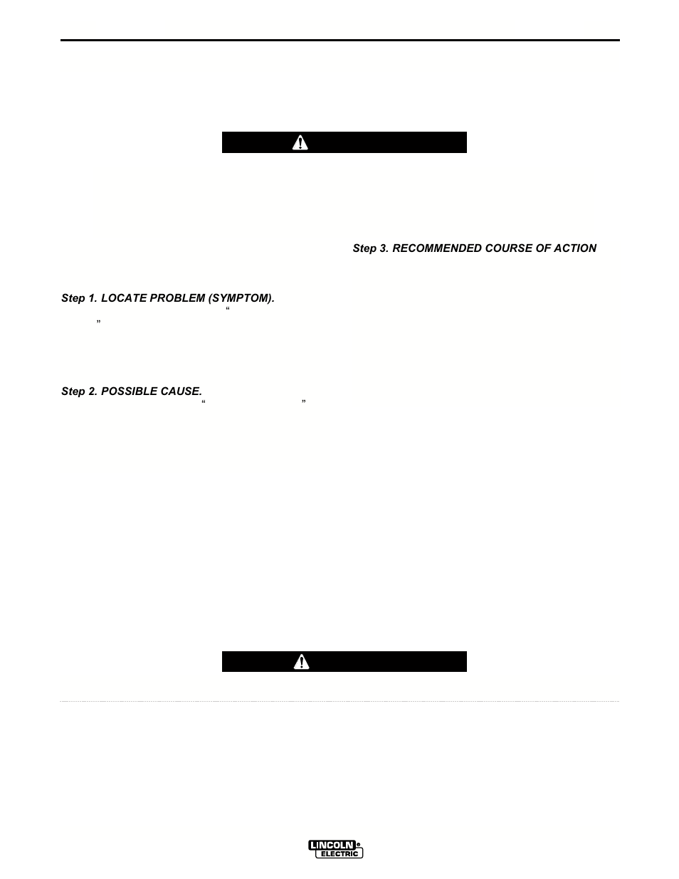 Troubleshooting, Caution, How to use troubleshooting guide | Warning | Lincoln Electric INVERTEC V350-PRO IM679-A User Manual | Page 23 / 40