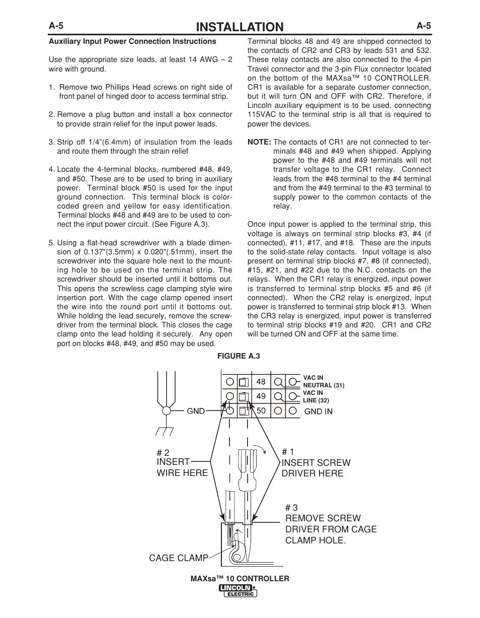 Installation | Lincoln Electric IM10023 User Manual | Page 12 / 48