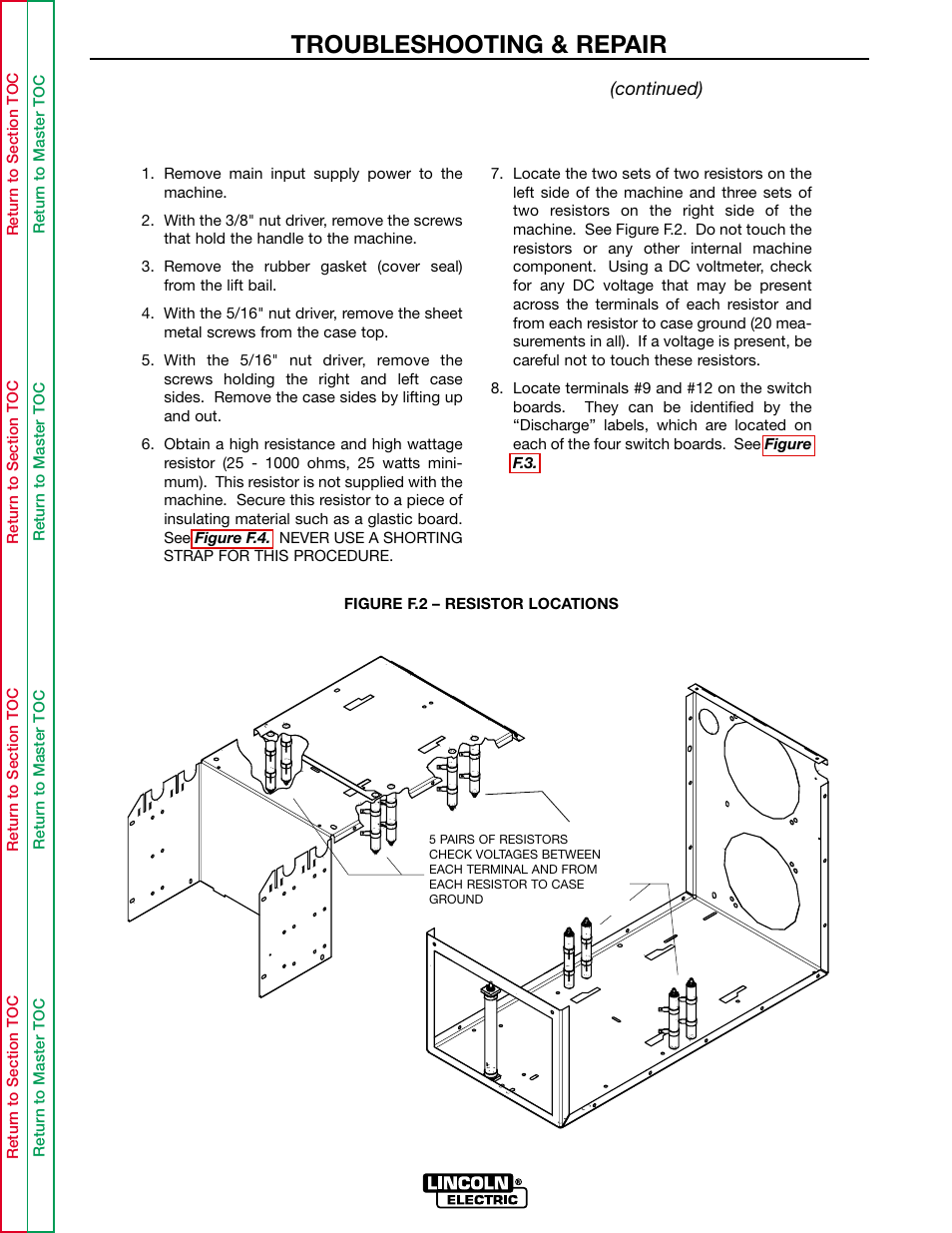Troubleshooting & repair | Lincoln Electric INVERTEC POWER WAVE 450 SVM112-B User Manual | Page 84 / 293