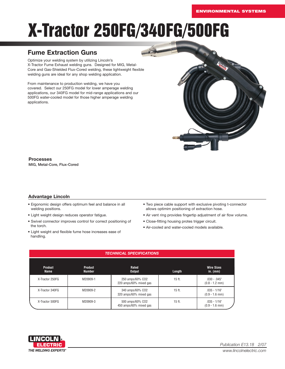 Lincoln Electric 340FG User Manual | 4 pages
