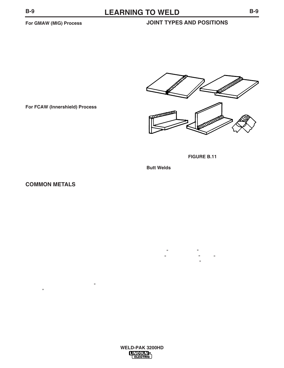 Learning to weld | Lincoln Electric WELD-PAK 3200HD User Manual | Page 23 / 48