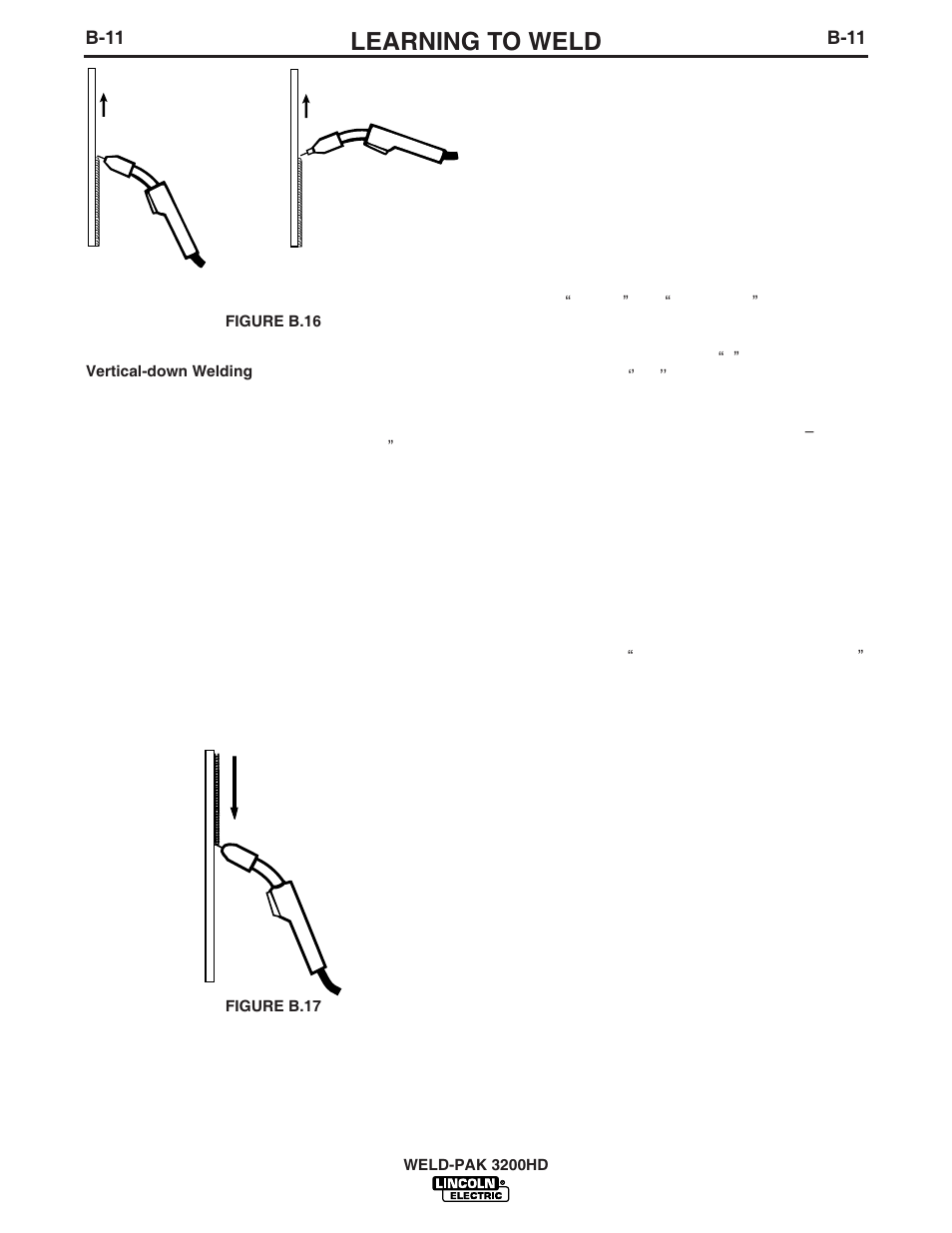 Learning to weld | Lincoln Electric WELD-PAK 3200HD User Manual | Page 25 / 48