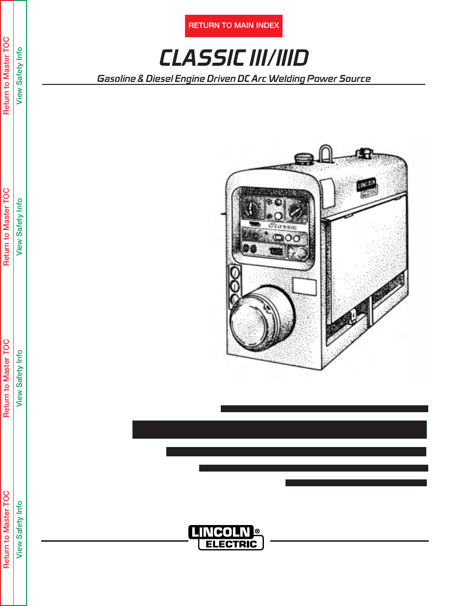 Lincoln Electric CLASSIC III SVM 137-A User Manual | 128 pages