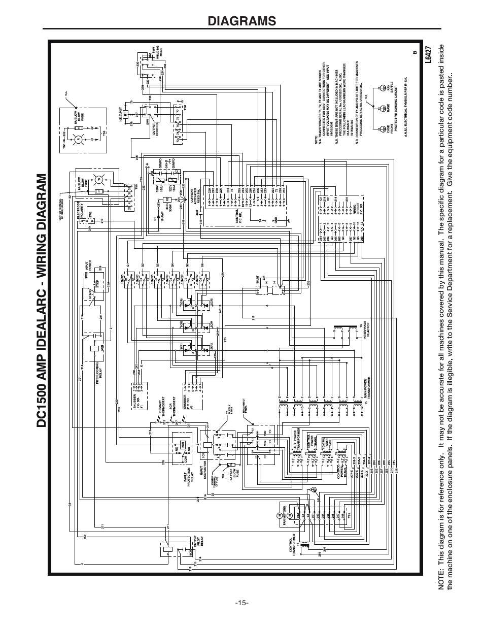 Diagrams | Lincoln Electric IDEALARC IM318-B User Manual | Page 17 / 23