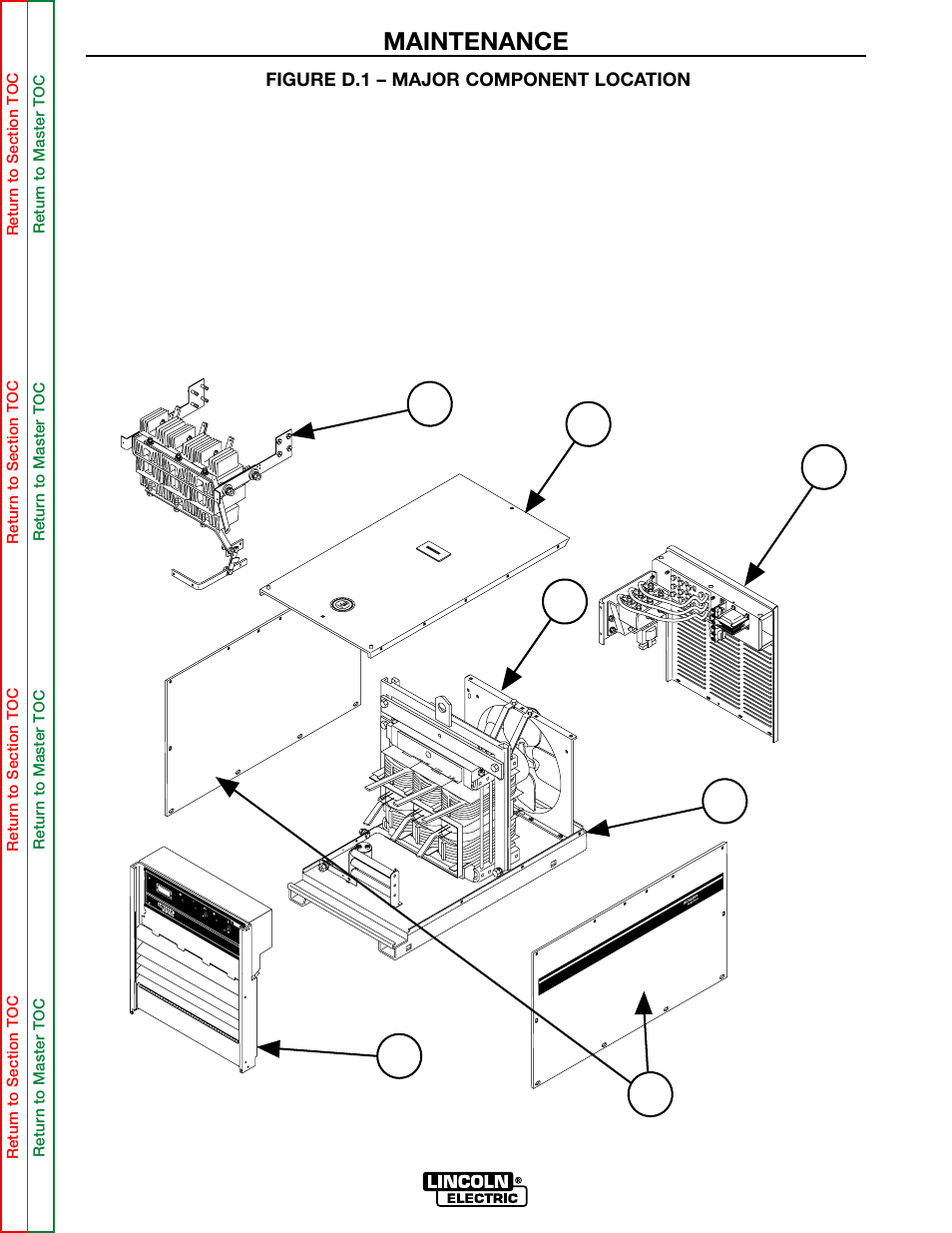 Eplacing parts. see figure d.1, Maintenance | Lincoln Electric MULTI-SOURCE SVM155-A User Manual | Page 21 / 96