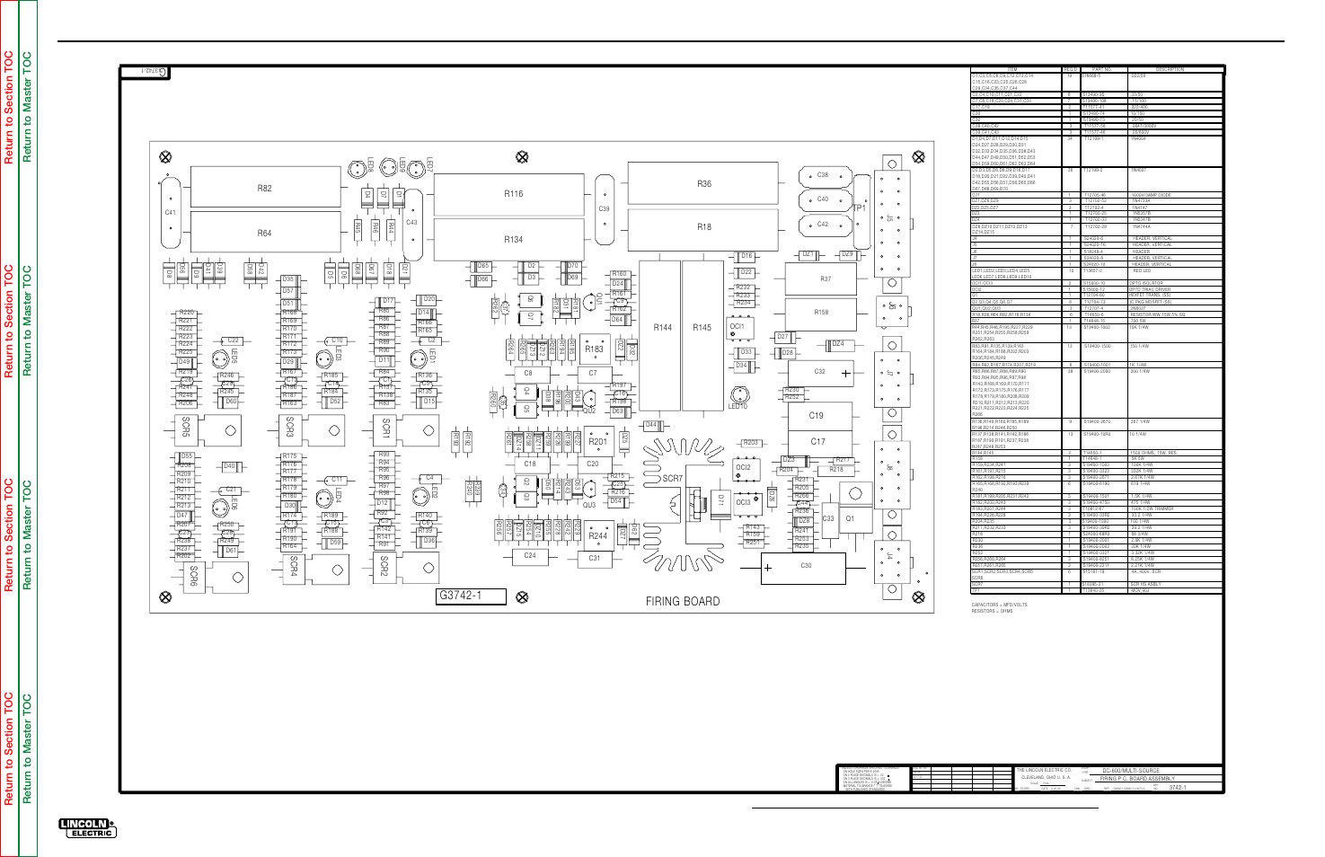 Electrical diagrams, G-6 pc board assembly-firing, Firing board | Lincoln Electric MULTI-SOURCE SVM155-A User Manual | Page 94 / 96