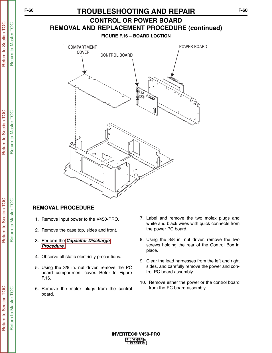 Troubleshooting and repair | Lincoln Electric INVERTEC SVM199-A User Manual | Page 100 / 145