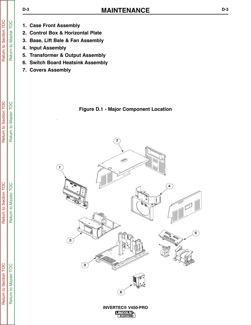 Maintenance | Lincoln Electric INVERTEC SVM199-A User Manual | Page 31 / 145
