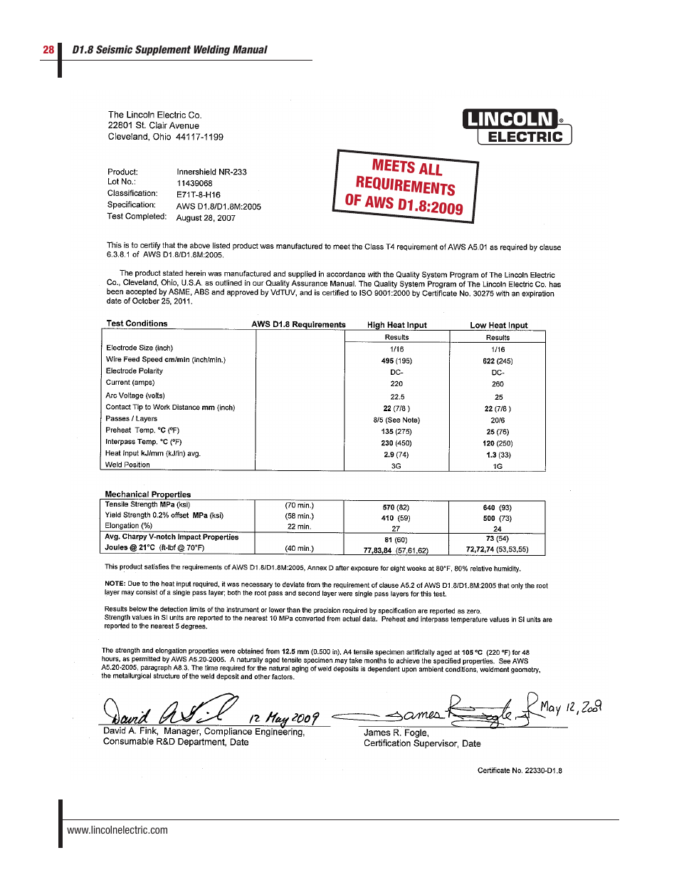 Lincoln Electric D1.8 User Manual | Page 28 / 48