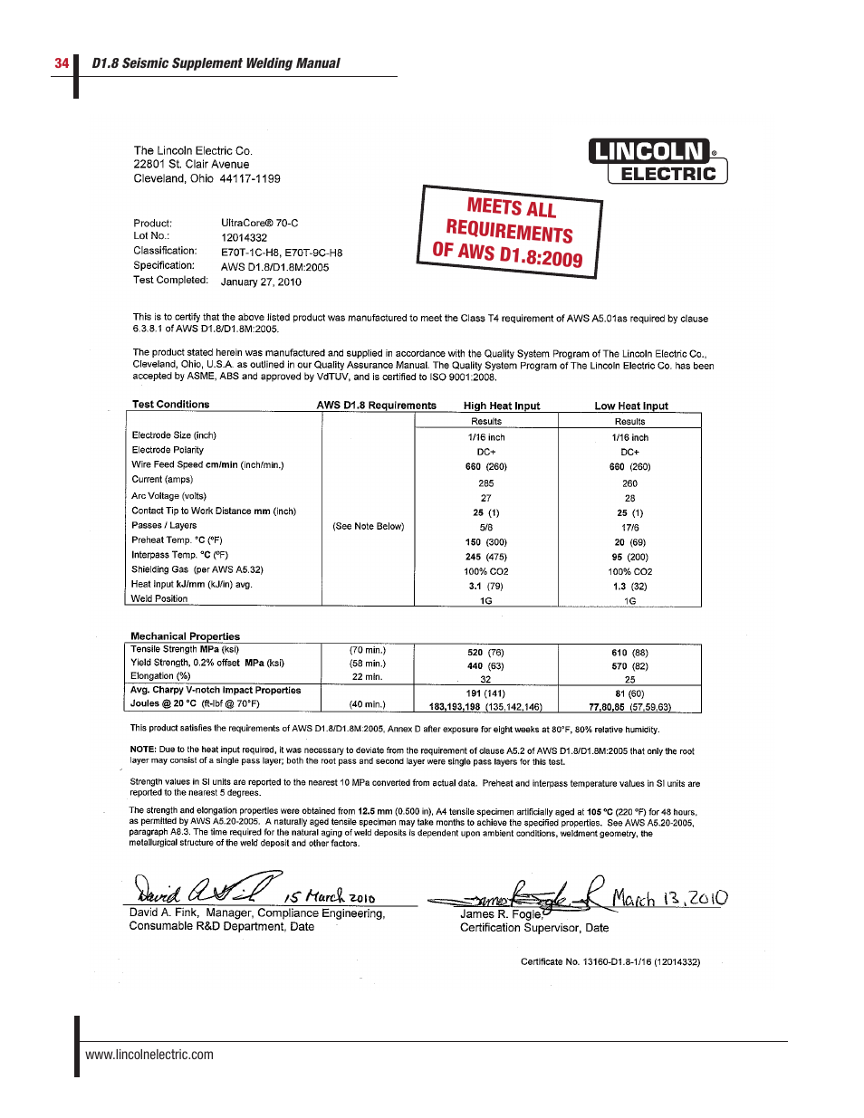 Lincoln Electric D1.8 User Manual | Page 34 / 48
