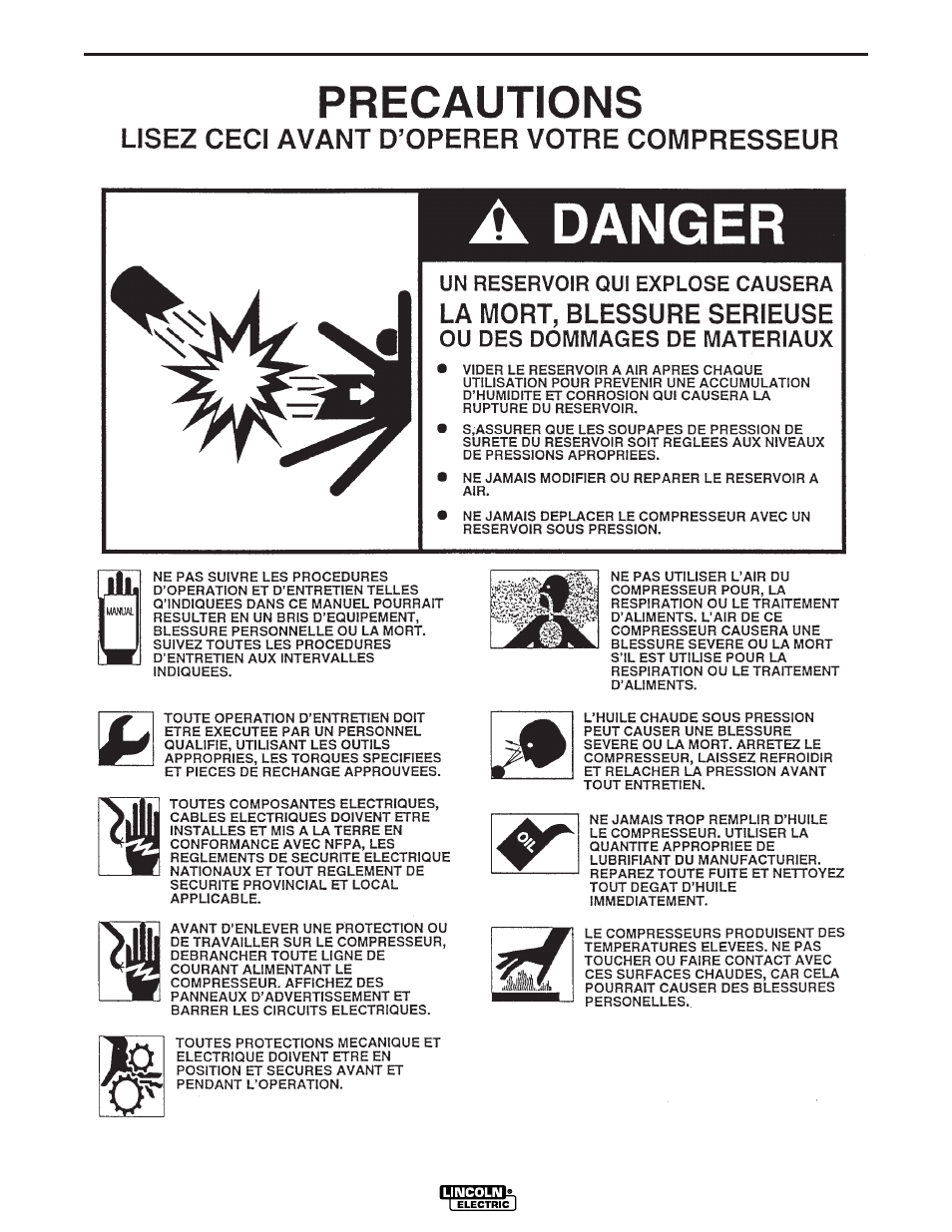 Safety | Lincoln Electric POWER SOURCE IM640-A User Manual | Page 7 / 37