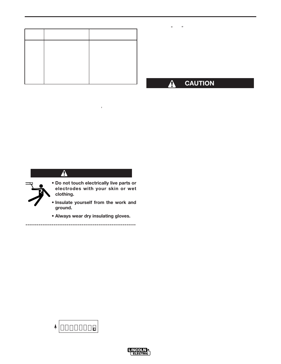 Installation, Warning, Caution | Lincoln Electric POWER WAVE 405 IM746 User Manual | Page 13 / 41