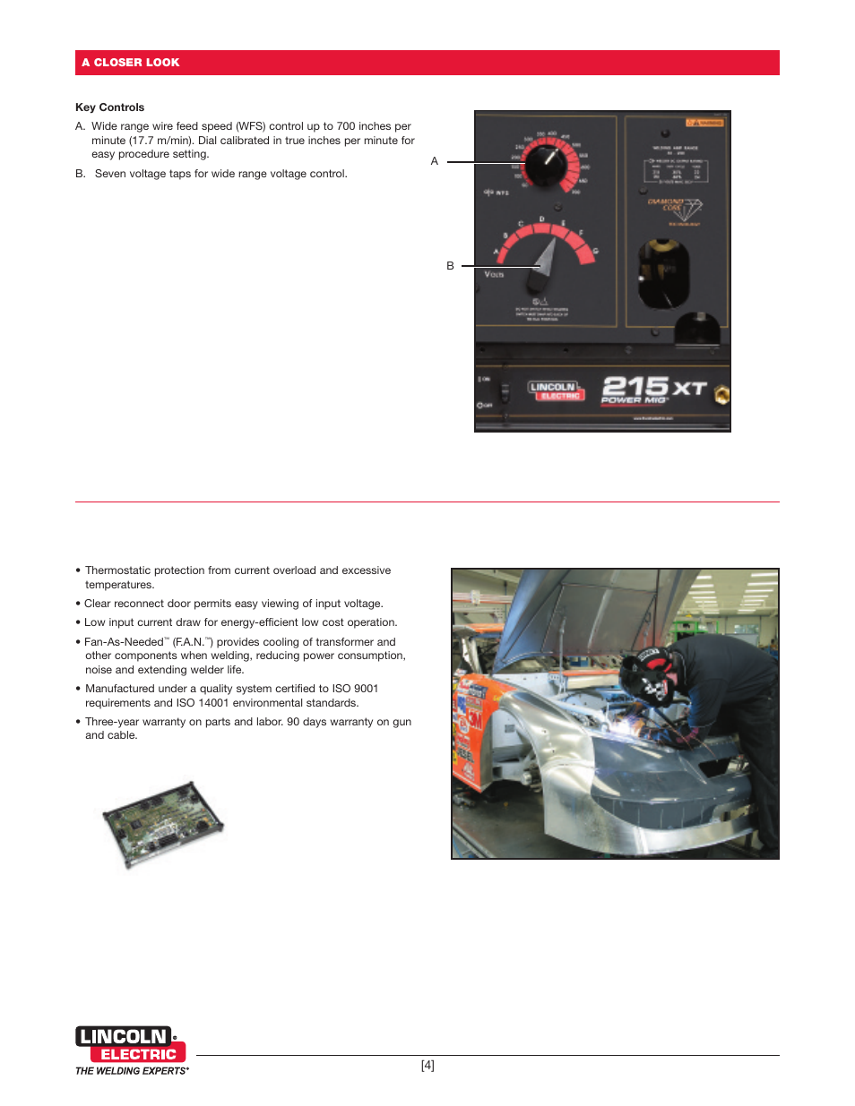 Lincoln Electric Power Mig 215 XT User Manual | Page 4 / 8