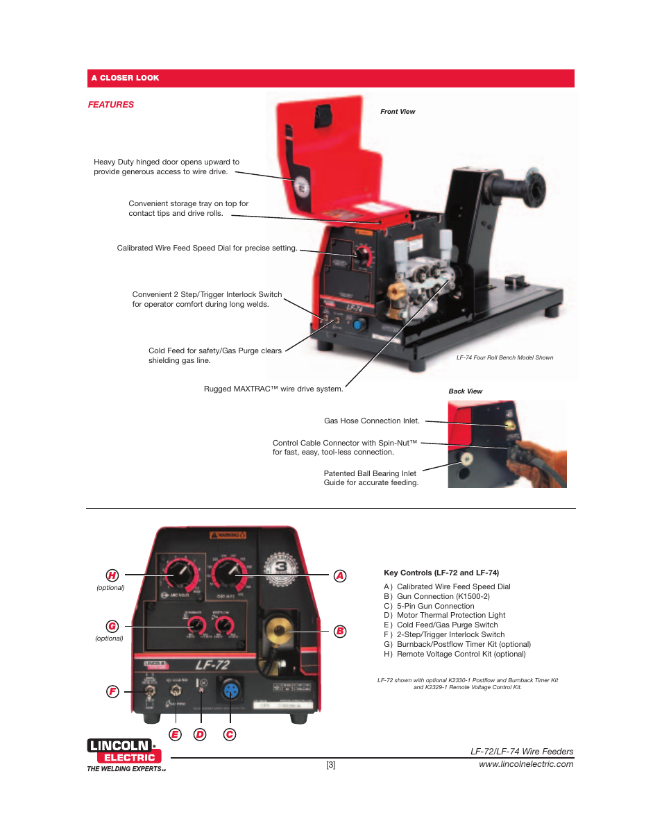 Lincoln Electric LF-72 User Manual | Page 3 / 8