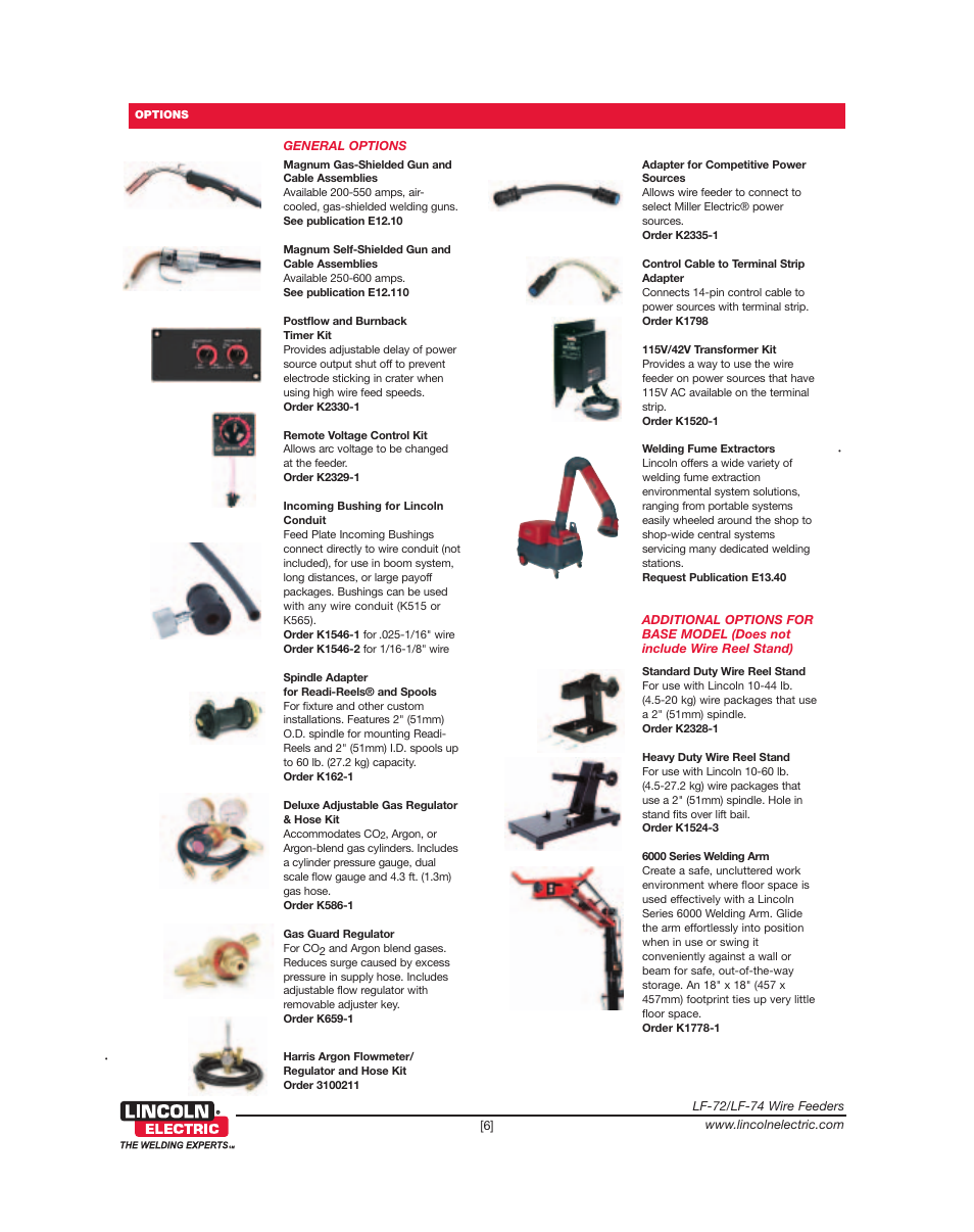 Lincoln Electric LF-72 User Manual | Page 6 / 8