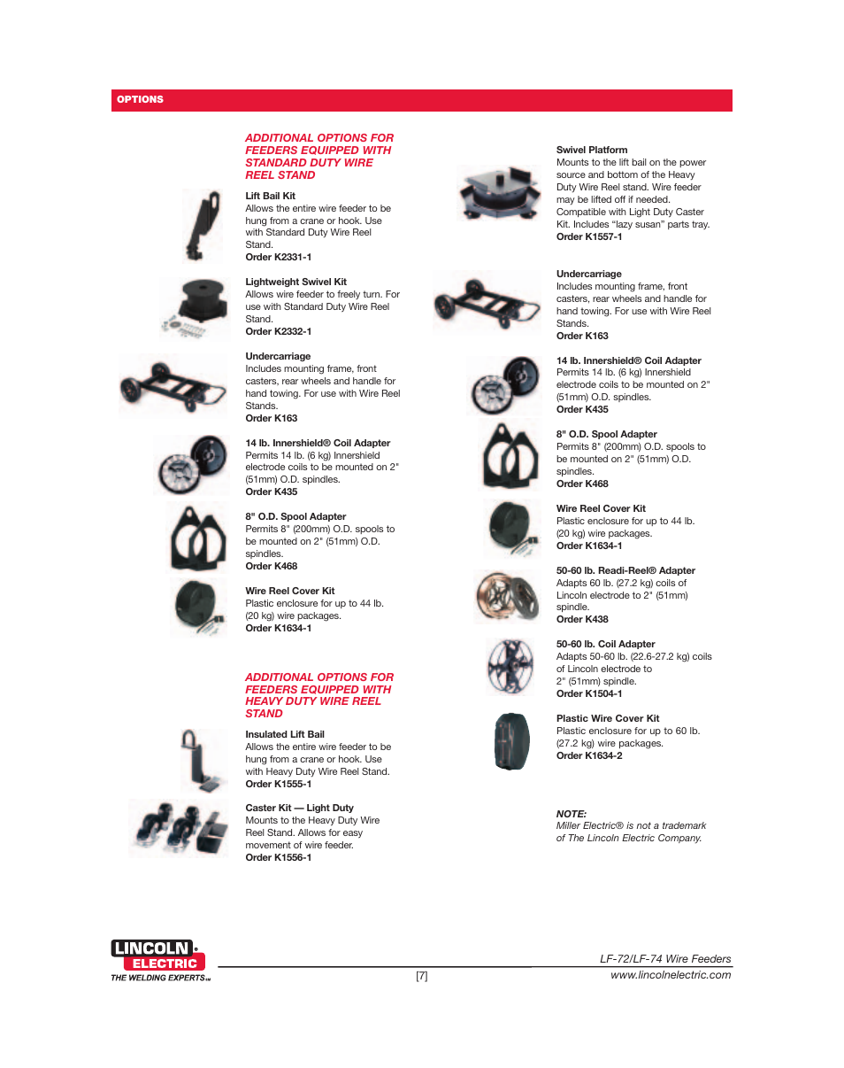 Lincoln Electric LF-72 User Manual | Page 7 / 8